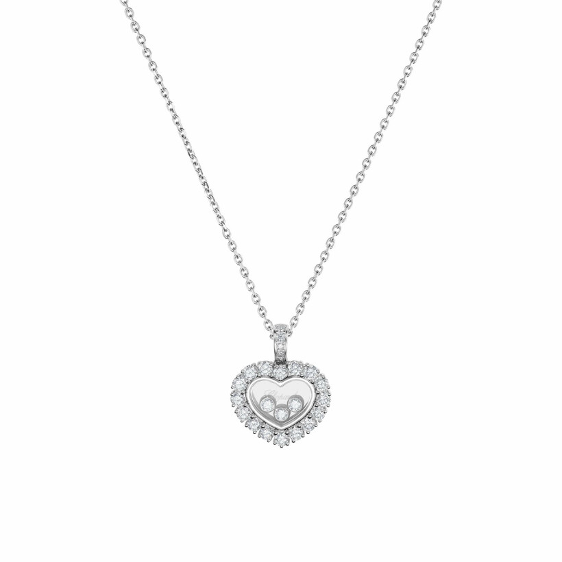 Chopard Happy Diamonds Icons Joaillerie, white gold, diamonds necklace