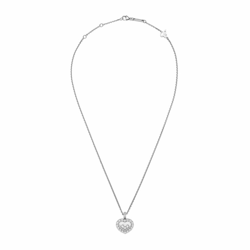 Chopard Happy Diamonds Icons Joaillerie, white gold, diamonds necklace