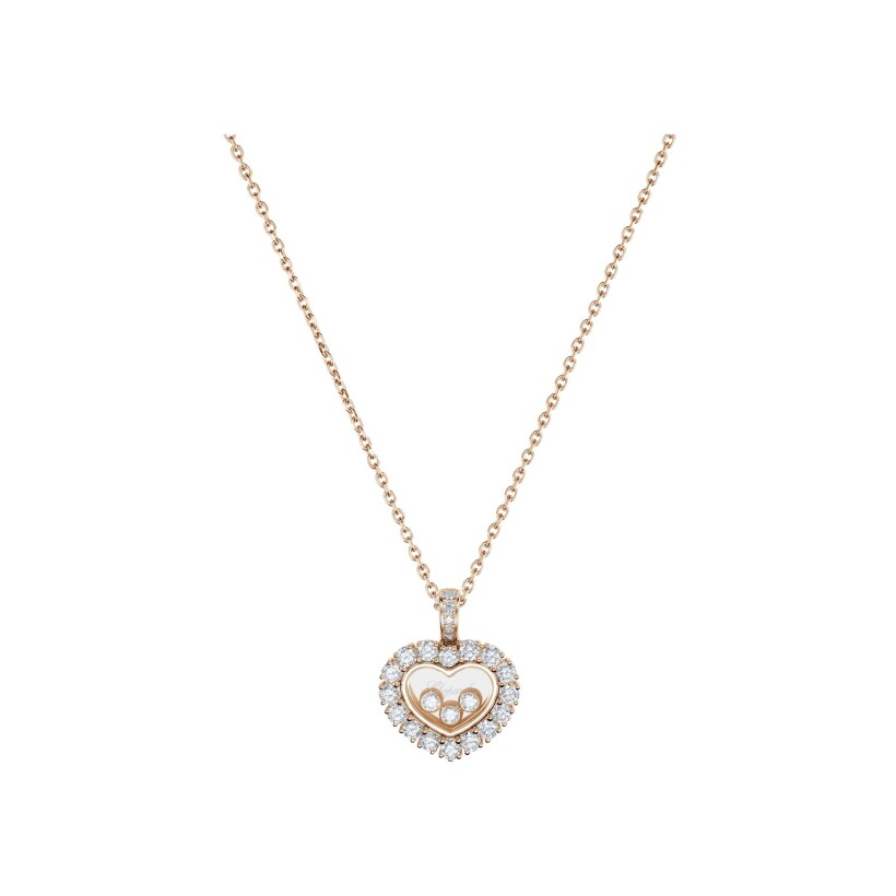 Chopard Happy Diamonds Icons Joaillerie, rose gold, diamonds necklace