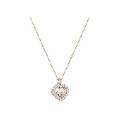 Chopard Happy Diamonds Icons Joaillerie, rose gold, diamonds necklace