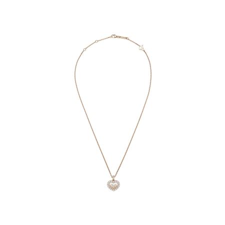 Collier Chopard Happy Diamond Icons Joaillerie en or rose et diamants