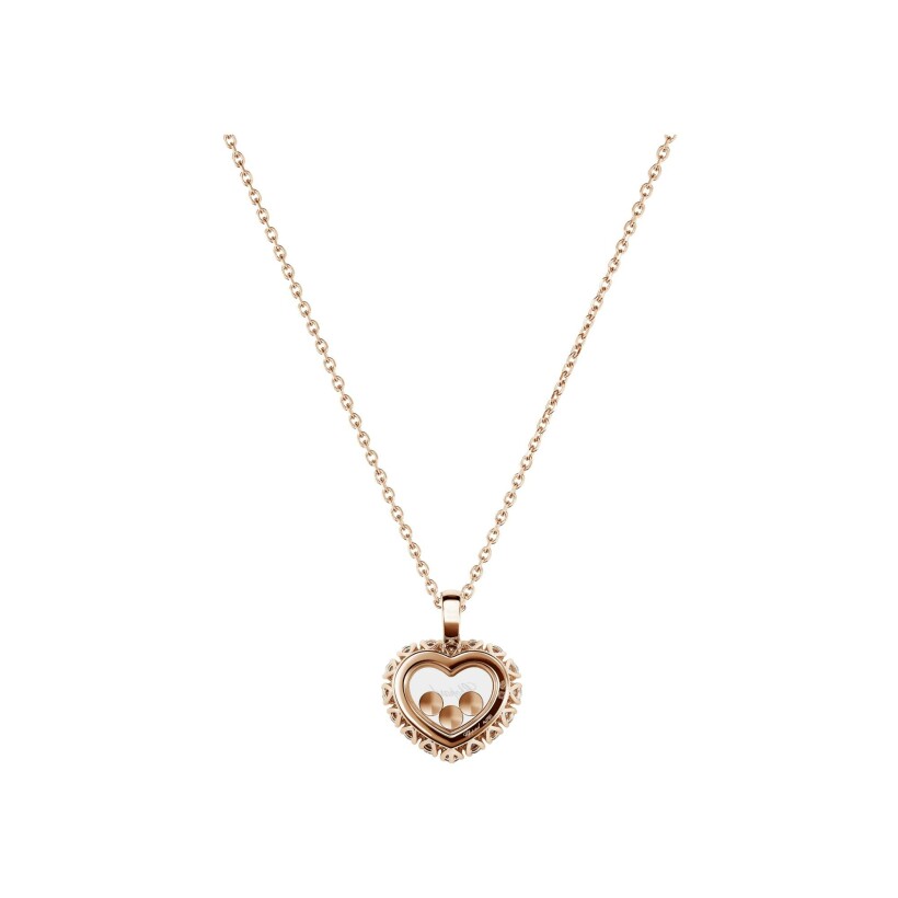 Chopard Happy Diamonds Icons Joaillerie, rose gold, diamonds necklace