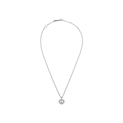 Pendentif Chopard Happy Diamonds en or blanc et diamants