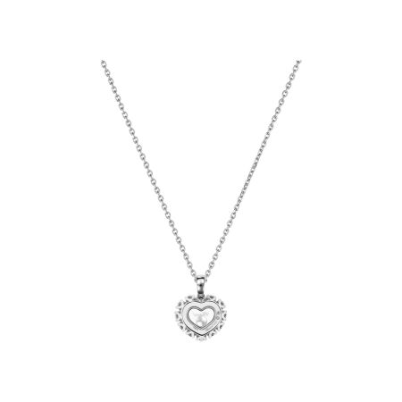 Collier Chopard Happy Diamonds en or blanc et diamants