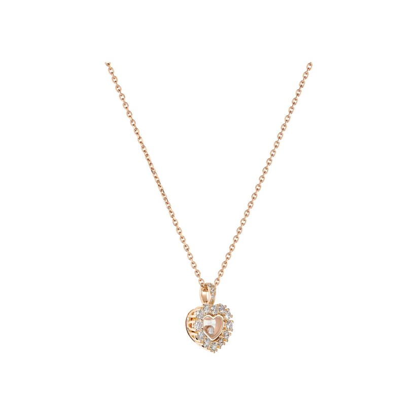 Chopard Happy Diamonds, rose gold, diamonds necklace