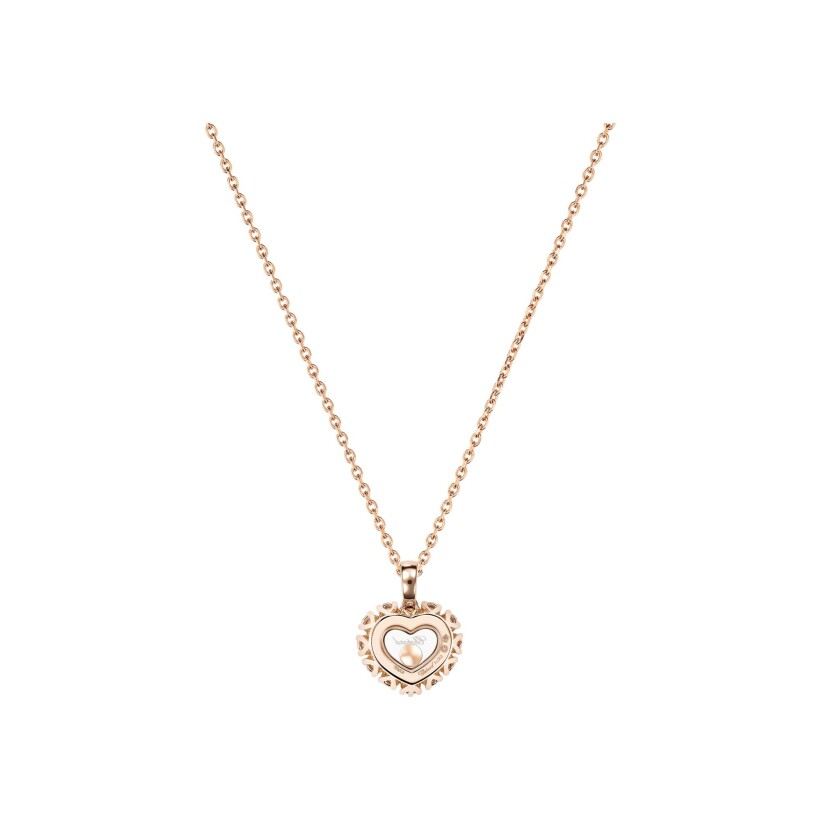 Chopard Happy Diamonds, rose gold, diamonds necklace