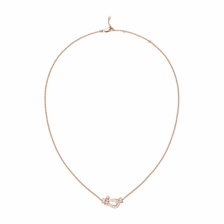 Collier moyen modèle FRED Force 10 en or rose et diamants