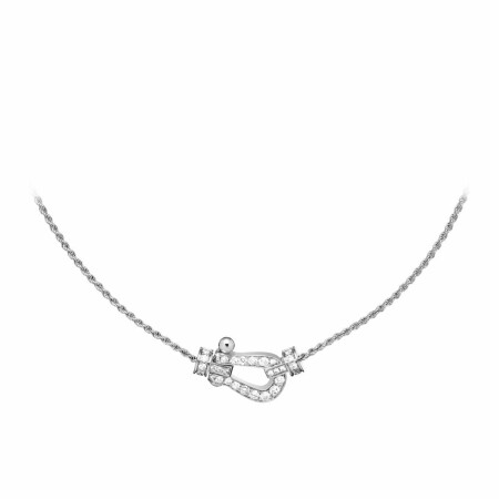 Collier FRED Force 10 Moyen Modèle en or blanc et diamants