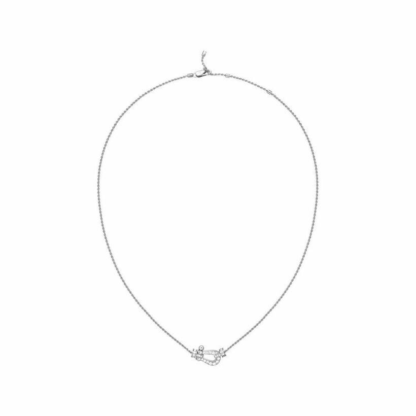 Collier FRED Force 10 Moyen Modèle en or blanc et diamants