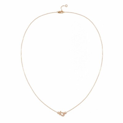 Collier petit modèle FRED Force 10 en or jaune et diamants