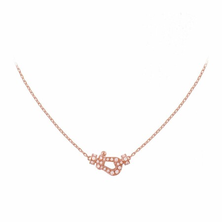 Collier FRED Force 10 Petit Modèle en or rose et diamants