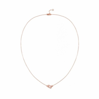 Collier FRED Force 10 petit modèle en or rose et diamants