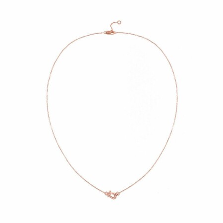 Collier FRED Force 10 Petit Modèle en or rose et diamants