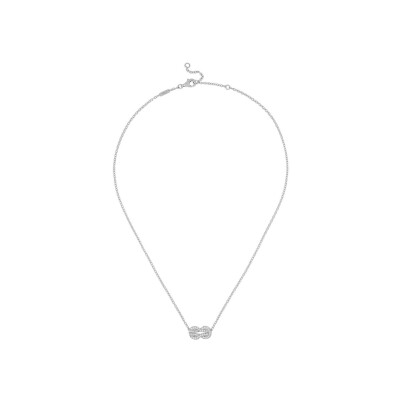 FRED Chance Infinie necklace, medium size, white gold, diamonds