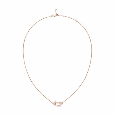 Collier Fred Force 10 moyen modèle en or rose et diamants