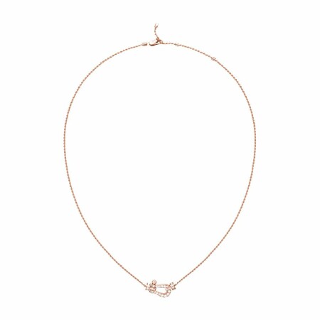 Collier Fred Force 10 moyen modèle en or rose et diamants