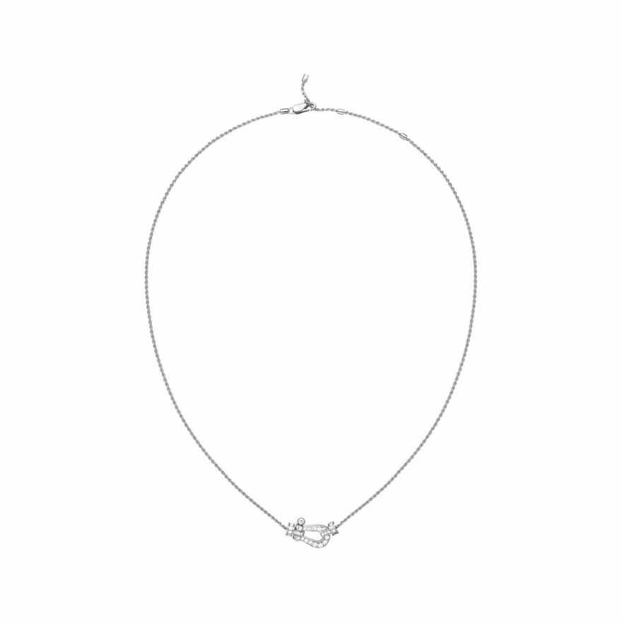 Collier FRED Force 10 Moyen Modèle en or blanc et diamants