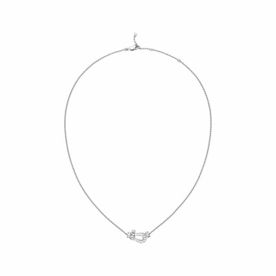 Collier FRED Force 10 Moyen Modèle en or blanc et diamants