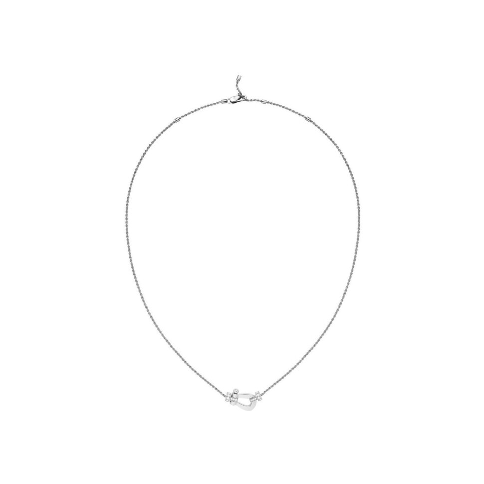 FRED Force 10 Necklace, white gold, diamonds