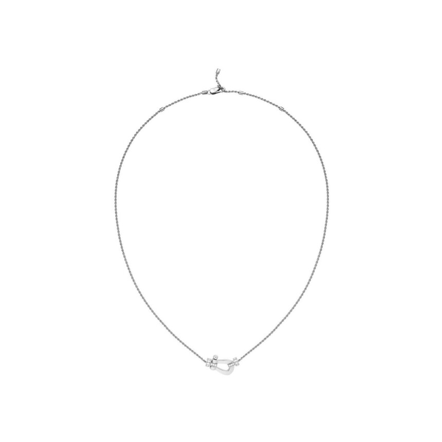 FRED Force 10 Necklace, white gold, diamonds