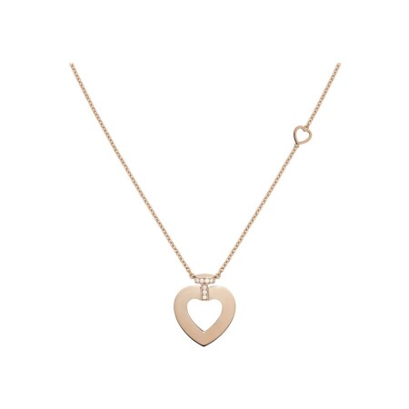 FRED Pretty Woman Medium Model necklace, rose gold set with 1 diamond