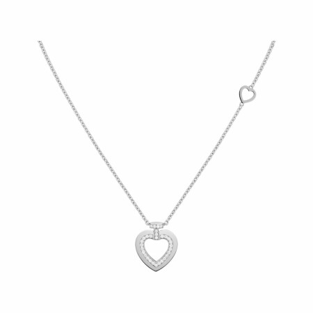 FRED Pretty Woman S necklace, white gold set with diamond pave