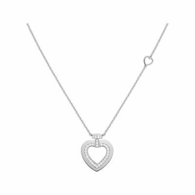 Collier Fred Pretty Woman MM en or blanc et pavé de diamants