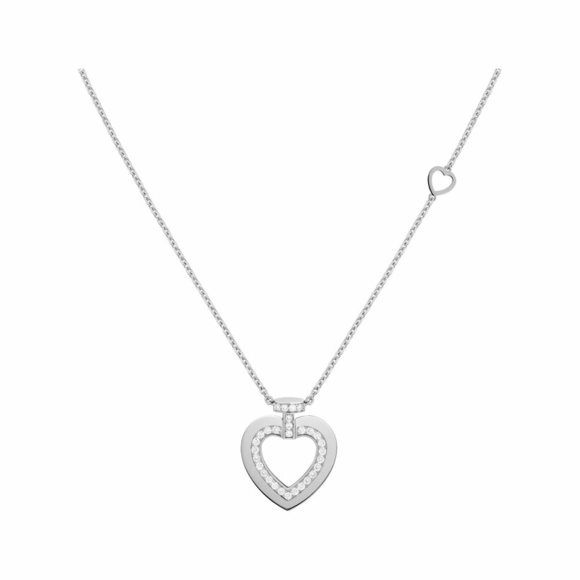 FRED Pretty Woman M necklace, white gold set with diamond pave