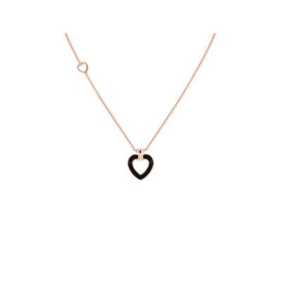 Collier FRED Pretty Woman Petit Modèle en or rose, diamants, nacre et onyx