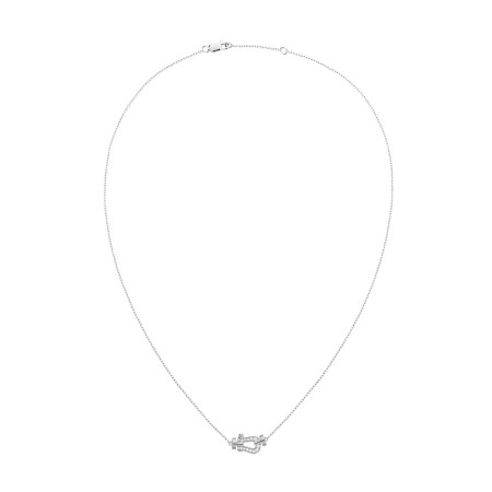 Collier FRED Force 10 Petit Modèle en or blanc et diamants