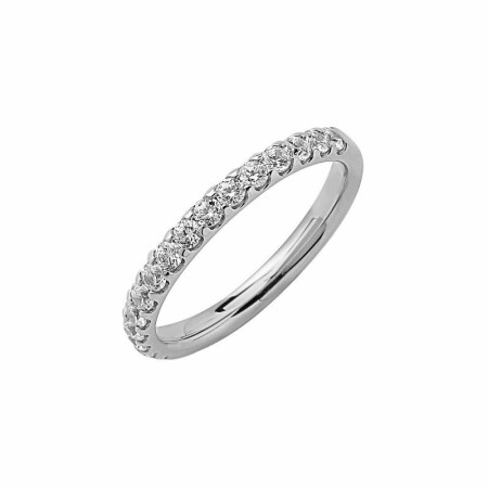 Alliance en or blanc et diamants de 0.50ct