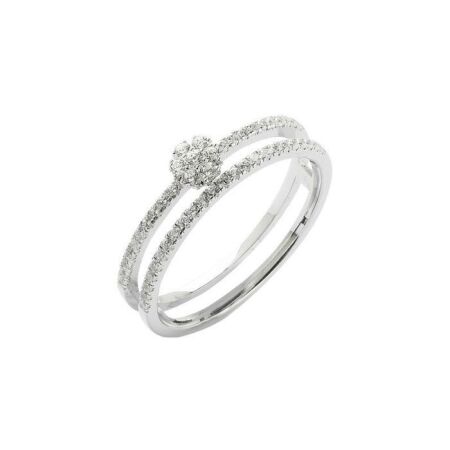 Bague en or blanc et diamants de 0.30ct