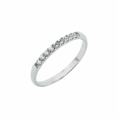 Alliance en or blanc et diamants de 0.15ct