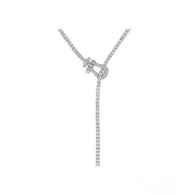 Collier Fred Force 10 grand modèle en or blanc et diamants