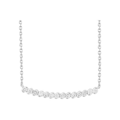 Collier en or blanc et diamants