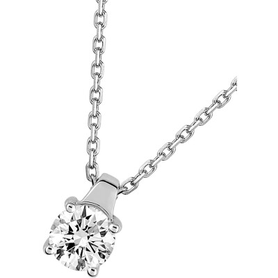 Collier en or blanc et diamant 0.40ct