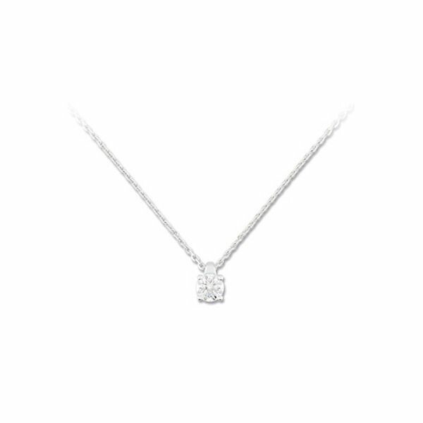 Collier en or blanc et diamant