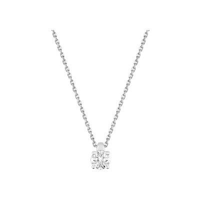 Collier en or blanc et diamant 0.50ct