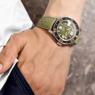 Montre Eska Watches Amphibian 250 Green Turtle 1095-2