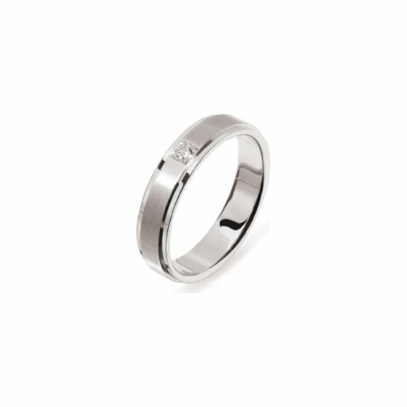 Alliance San Remo 5mm en or blanc et diamant