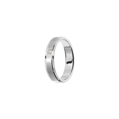 Alliance San Remo 5mm en or blanc et diamant