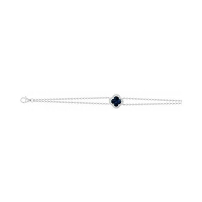 Bracelet Griffe Rouge en argent, oxyde de zirconium et spinelle
