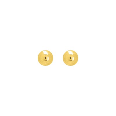 Boucles d'oreilles boules en or jaune