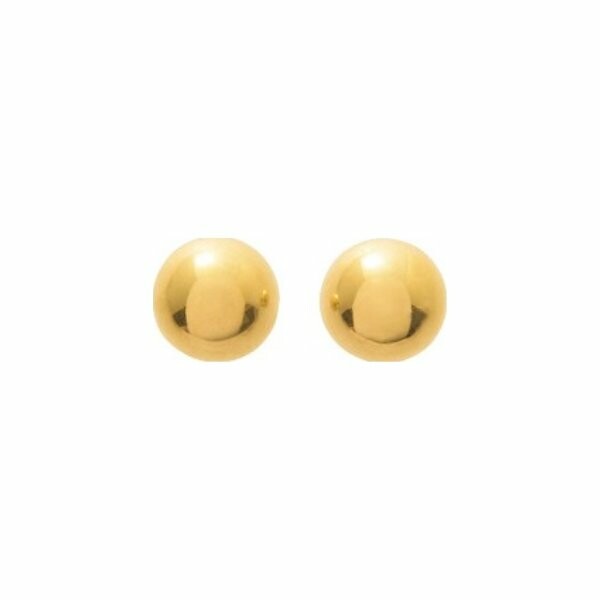 Boucles d'oreilles en or jaune, 8mm