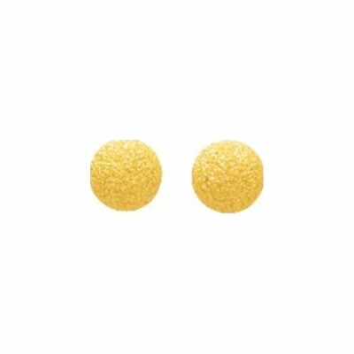 Boucles d'oreilles en or jaune, 5mm