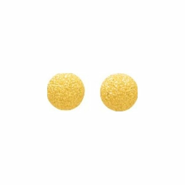 Boucles d'oreilles en or jaune, 5mm