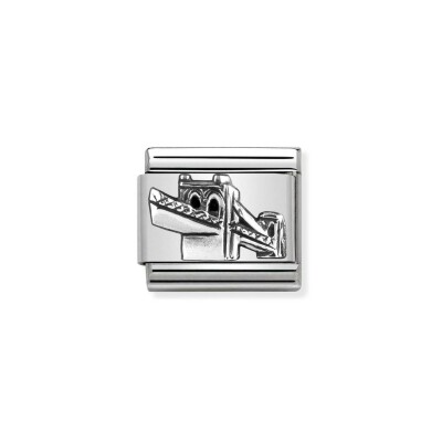 Charms Nomination Italy Composable en acier et argent, Brooklyn