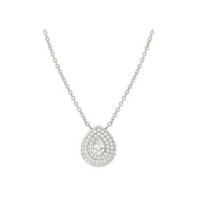 Collier Nomination Italy Domina en argent et oxydes de zirconium, Goutte