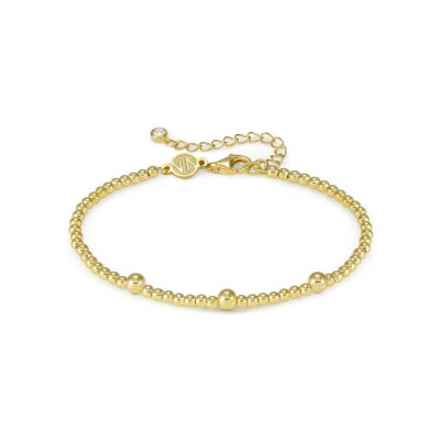 Bracelet Nomination Italy Fashion Era en argent doré et oxydes de zirconium