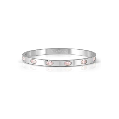 Bracelet jonc Nomination Italy Pretty Bangles en acier et oxydes de zirconium